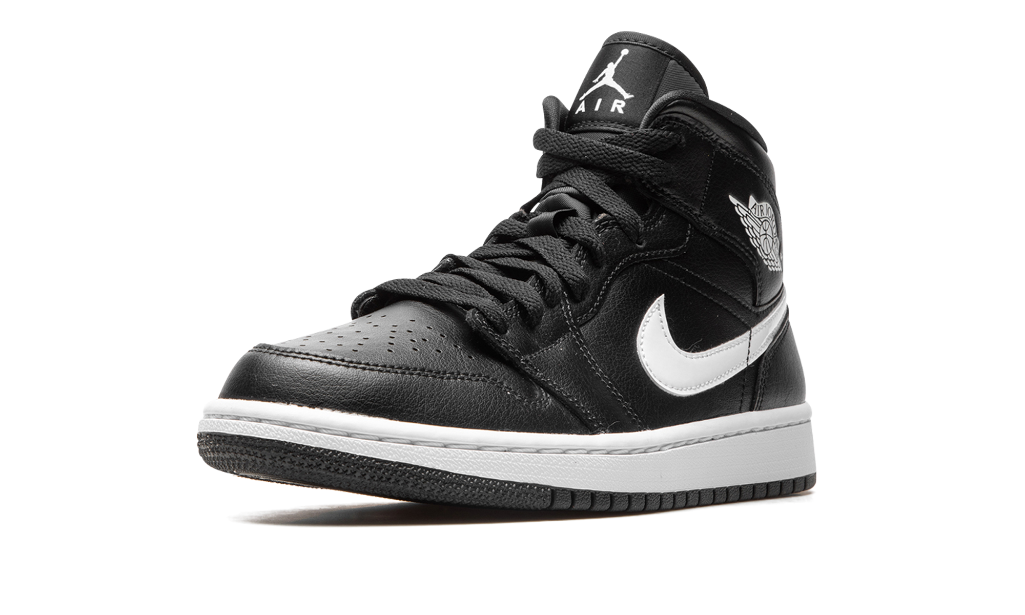 AJ 1 Mid Women "Black / White"