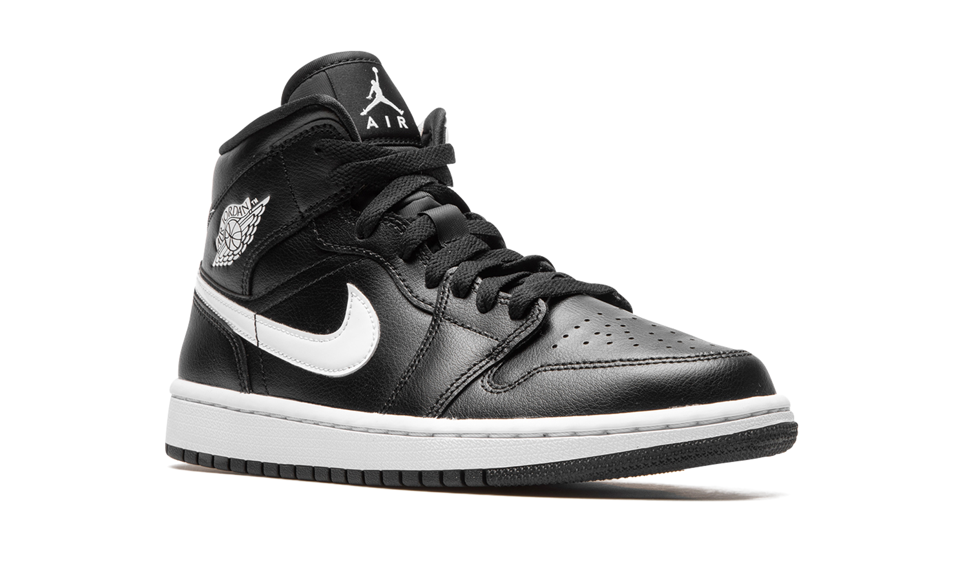 AJ 1 Mid Women "Black / White"