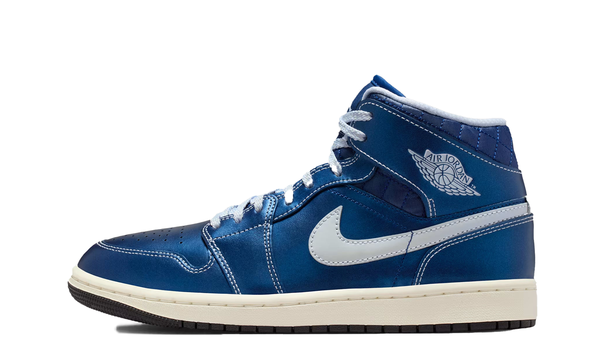 AJ 1 Mid Women "Metallic Blue"