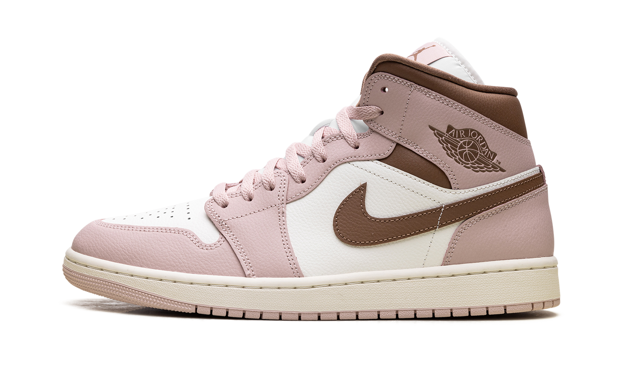 AJ 1 Mid Women "Pink Oxford Brown"