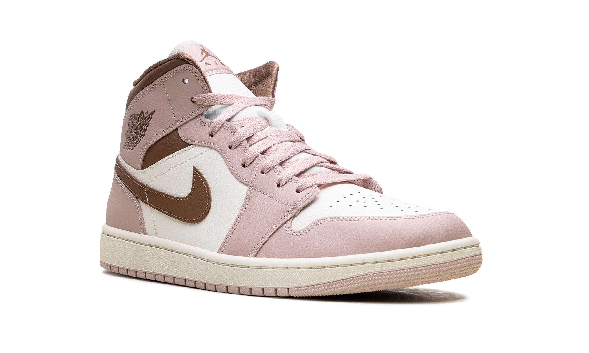 AJ 1 Mid Women "Pink Oxford Brown"