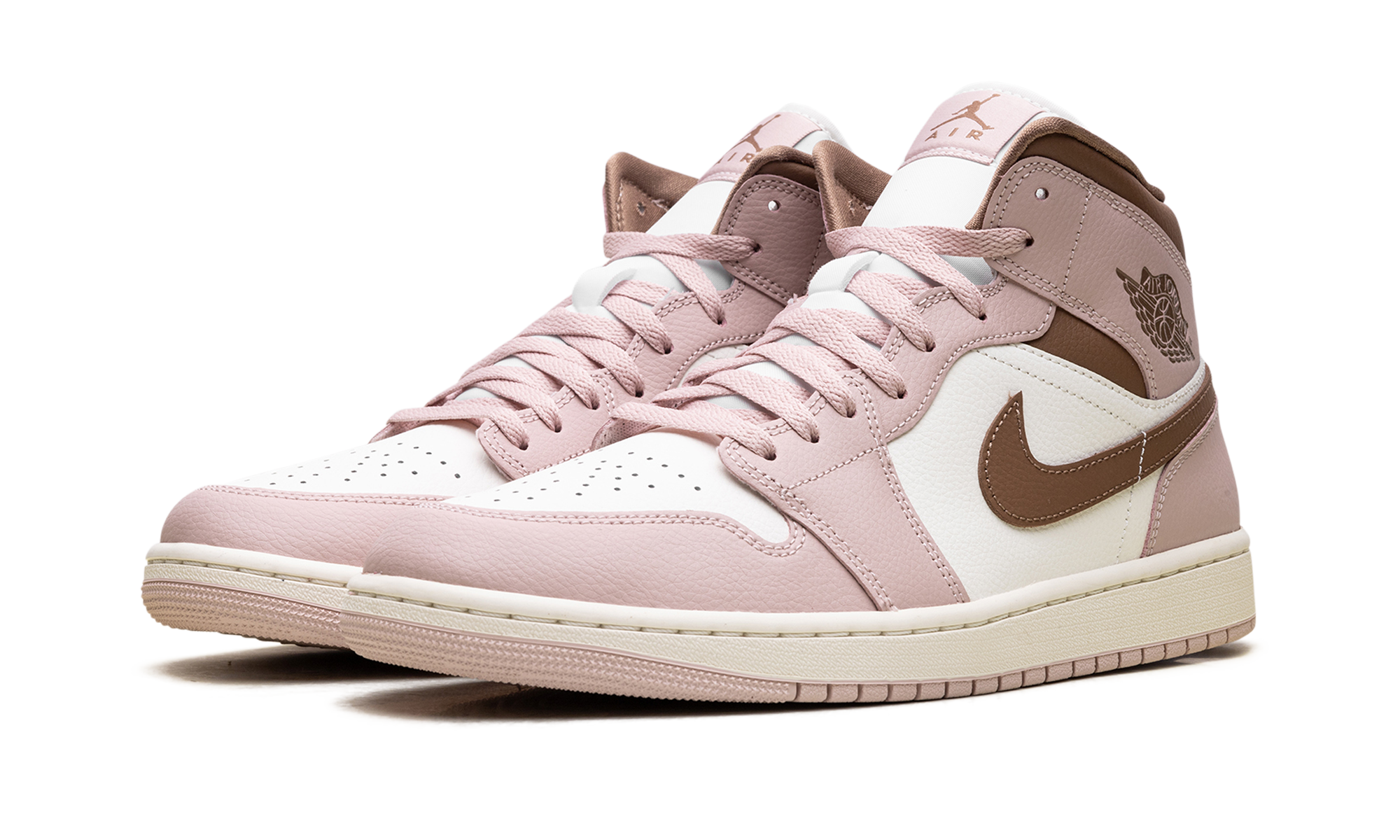 AJ 1 Mid Women "Pink Oxford Brown"