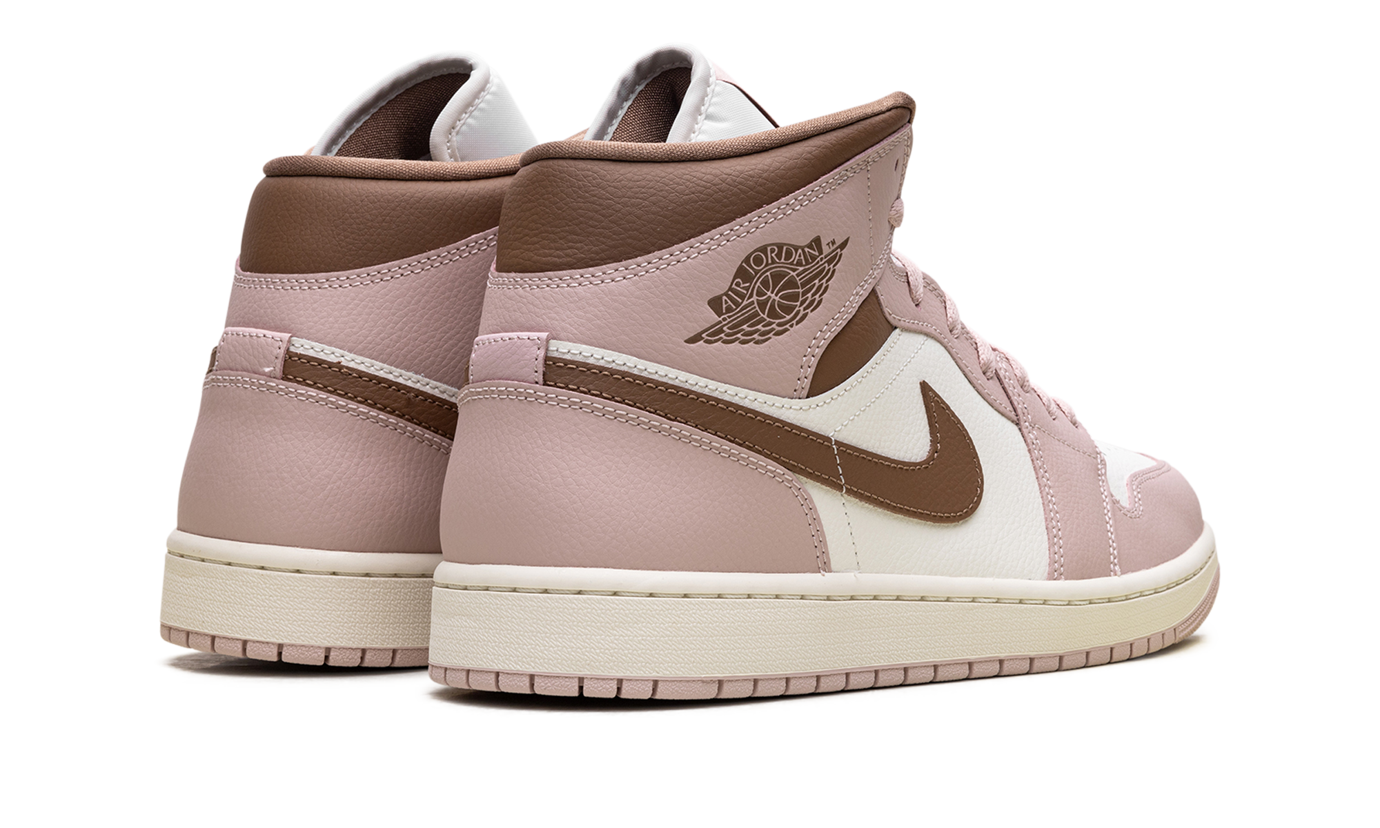AJ 1 Mid Women "Pink Oxford Brown"