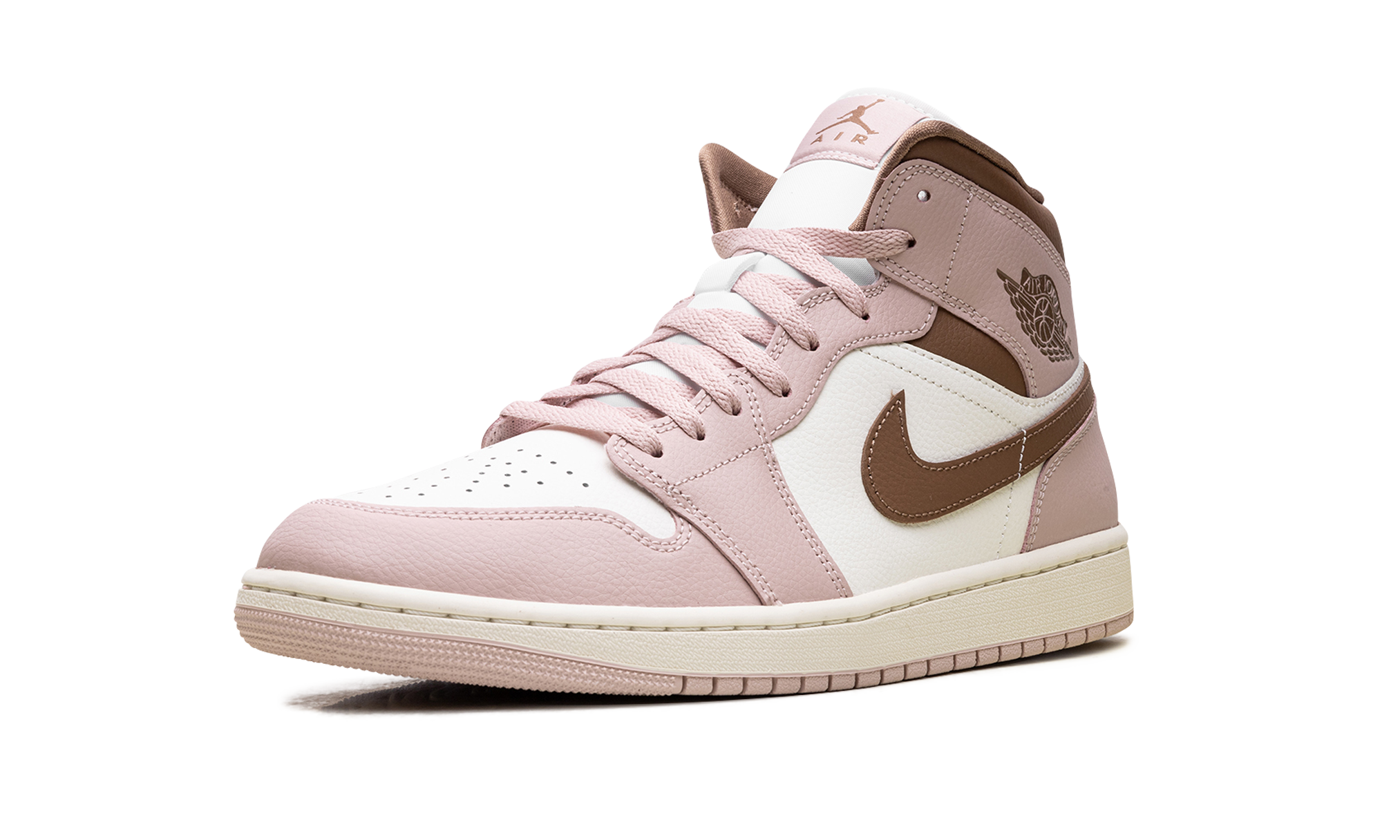 AJ 1 Mid Women "Pink Oxford Brown"