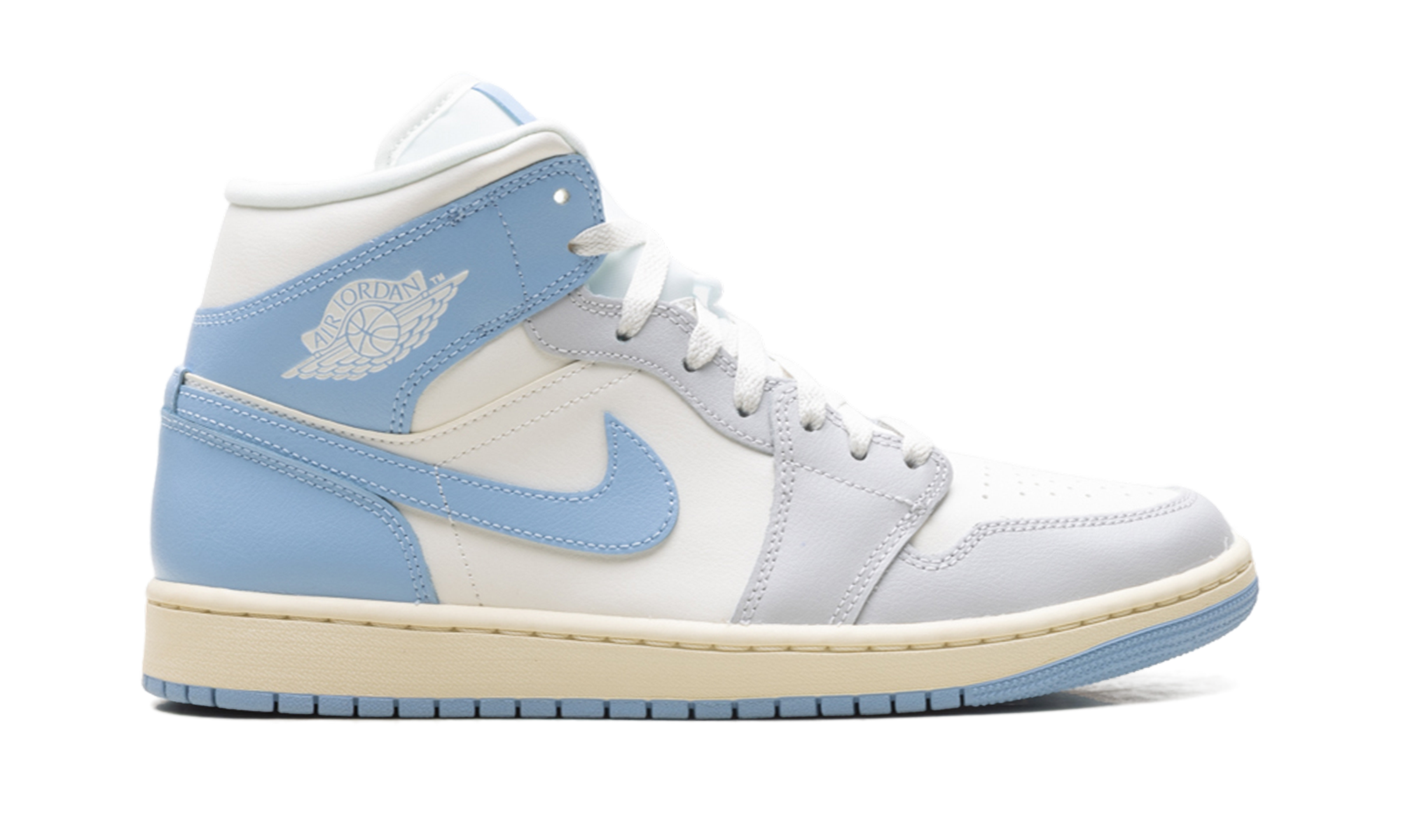 AJ 1 Mid Women "Psychic Blue Sail Coconut Milk"