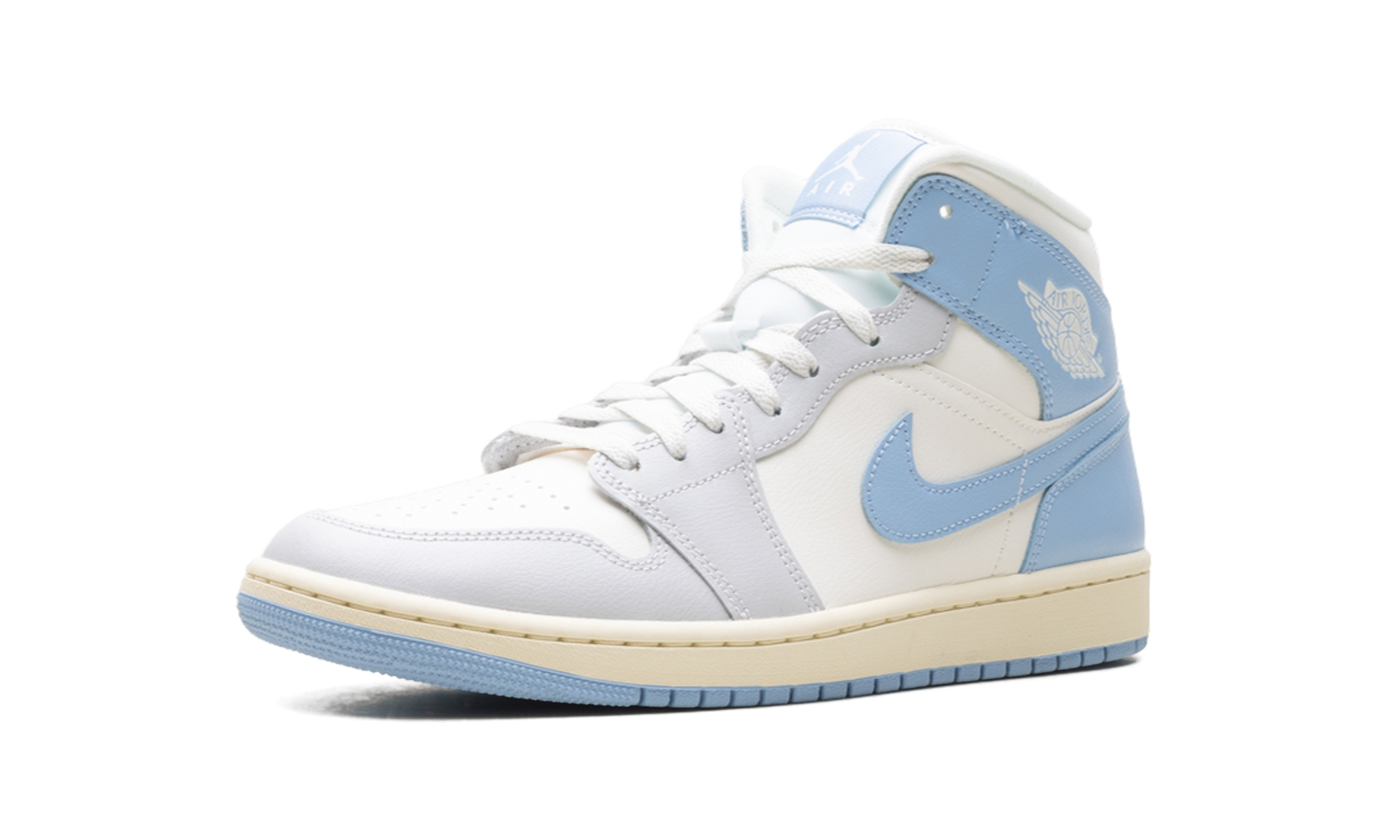 AJ 1 Mid Women "Psychic Blue Sail Coconut Milk"