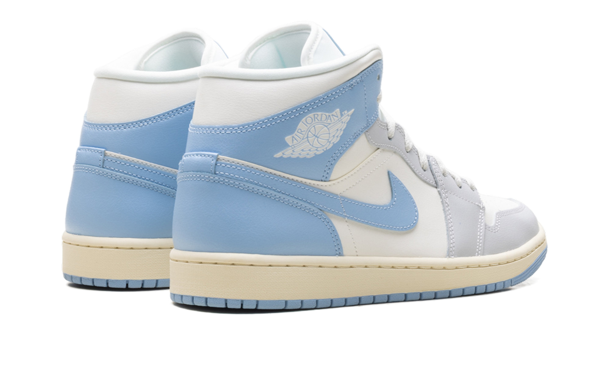 AJ 1 Mid Women "Psychic Blue Sail Coconut Milk"