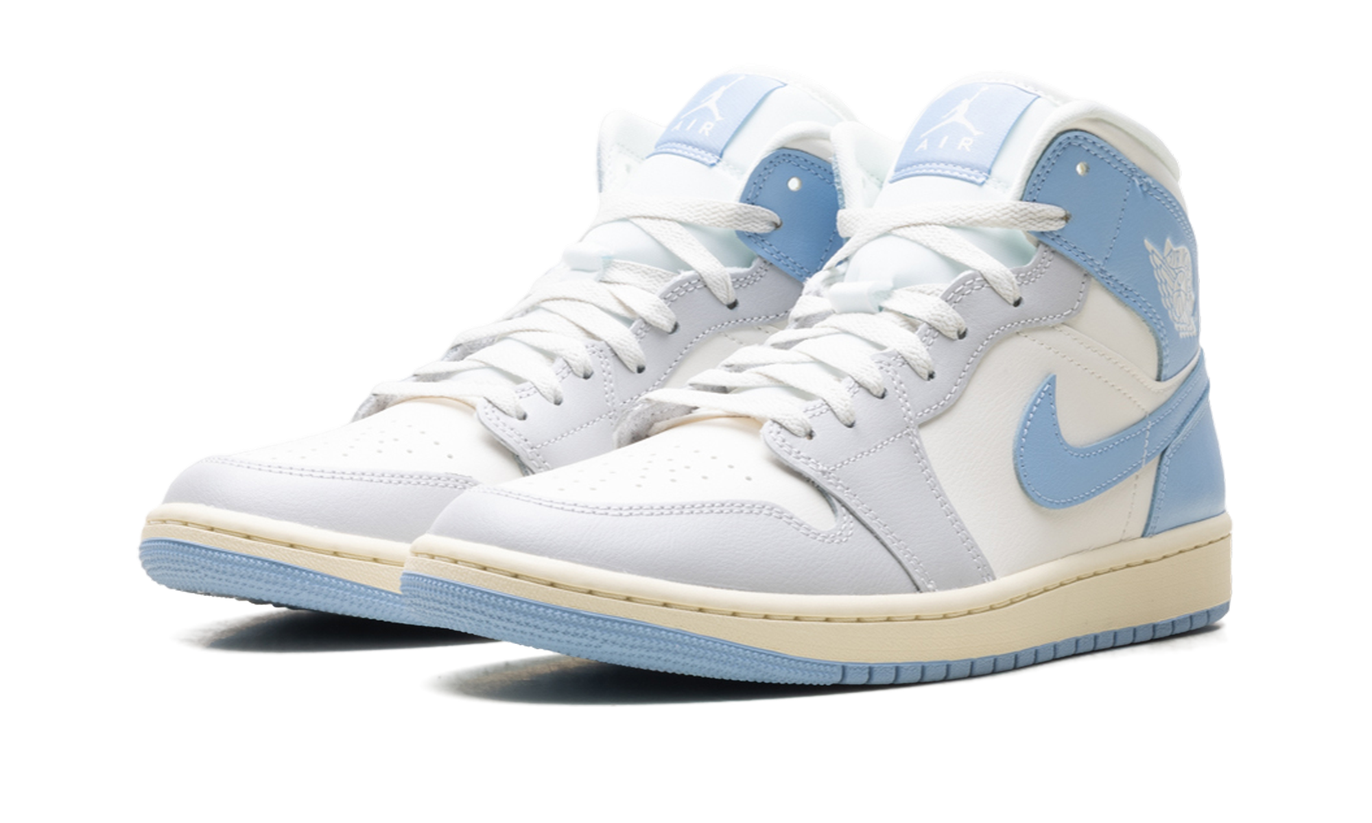 AJ 1 Mid Women "Psychic Blue Sail Coconut Milk"