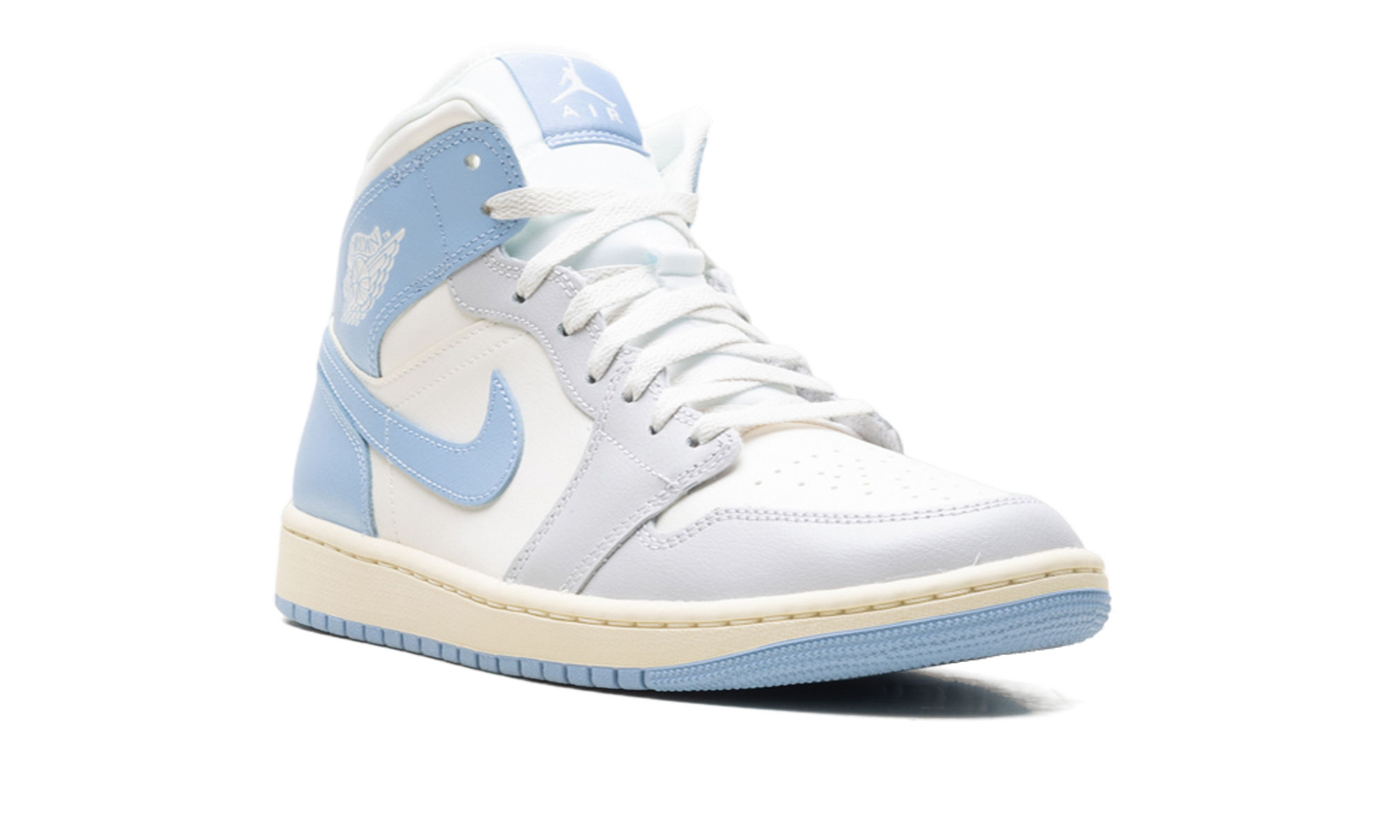 AJ 1 Mid Women "Psychic Blue Sail Coconut Milk"
