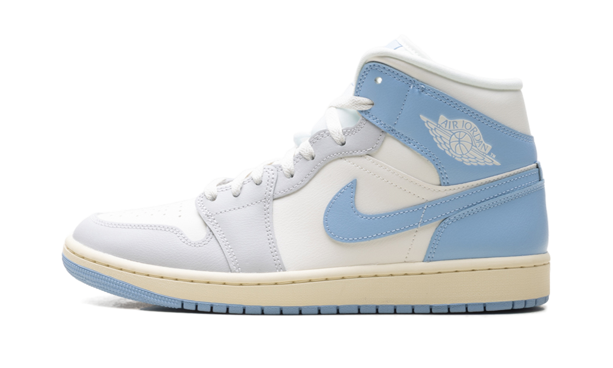 AJ 1 Mid Women "Psychic Blue Sail Coconut Milk"