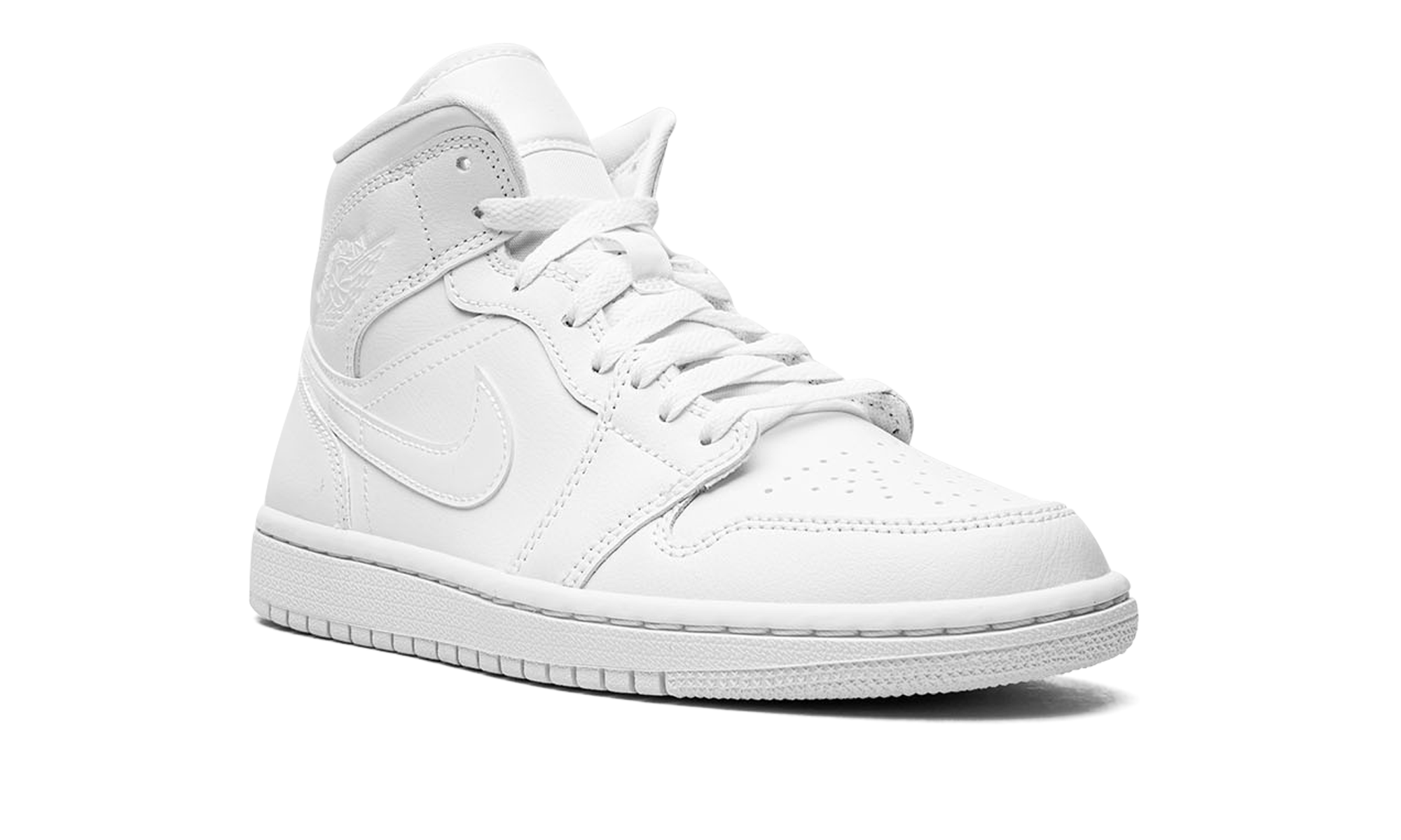 AJ 1 Mid Women "Triple White 2022"