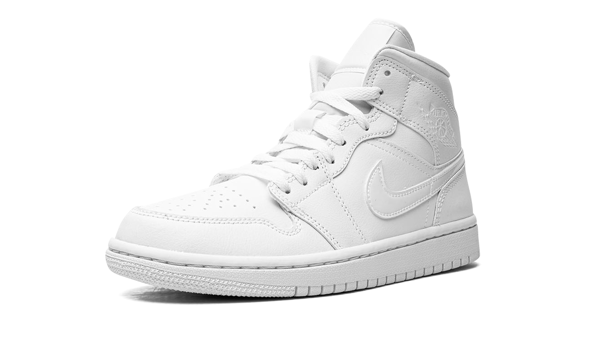AJ 1 Mid Women "Triple White 2022"