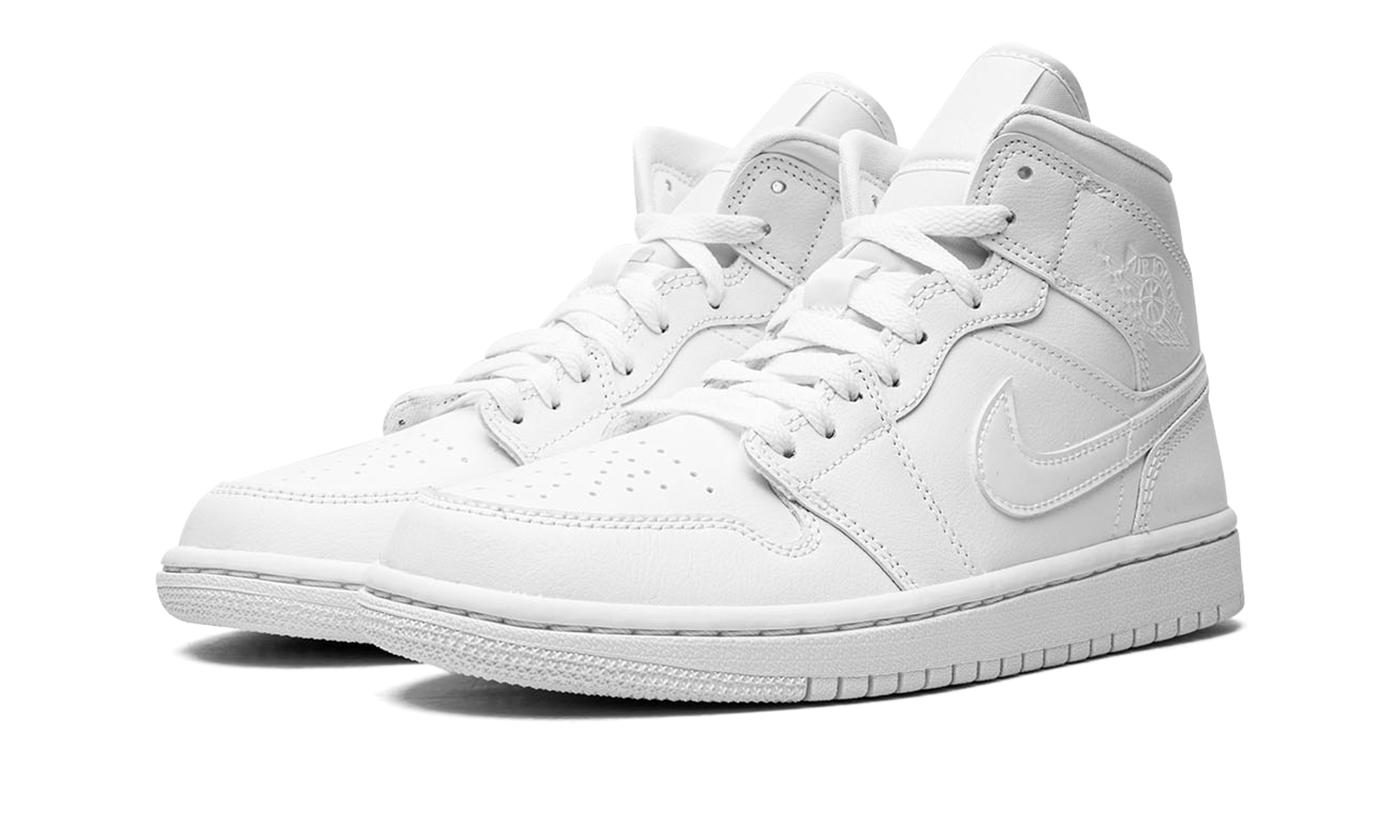 AJ 1 Mid Women "Triple White 2022"