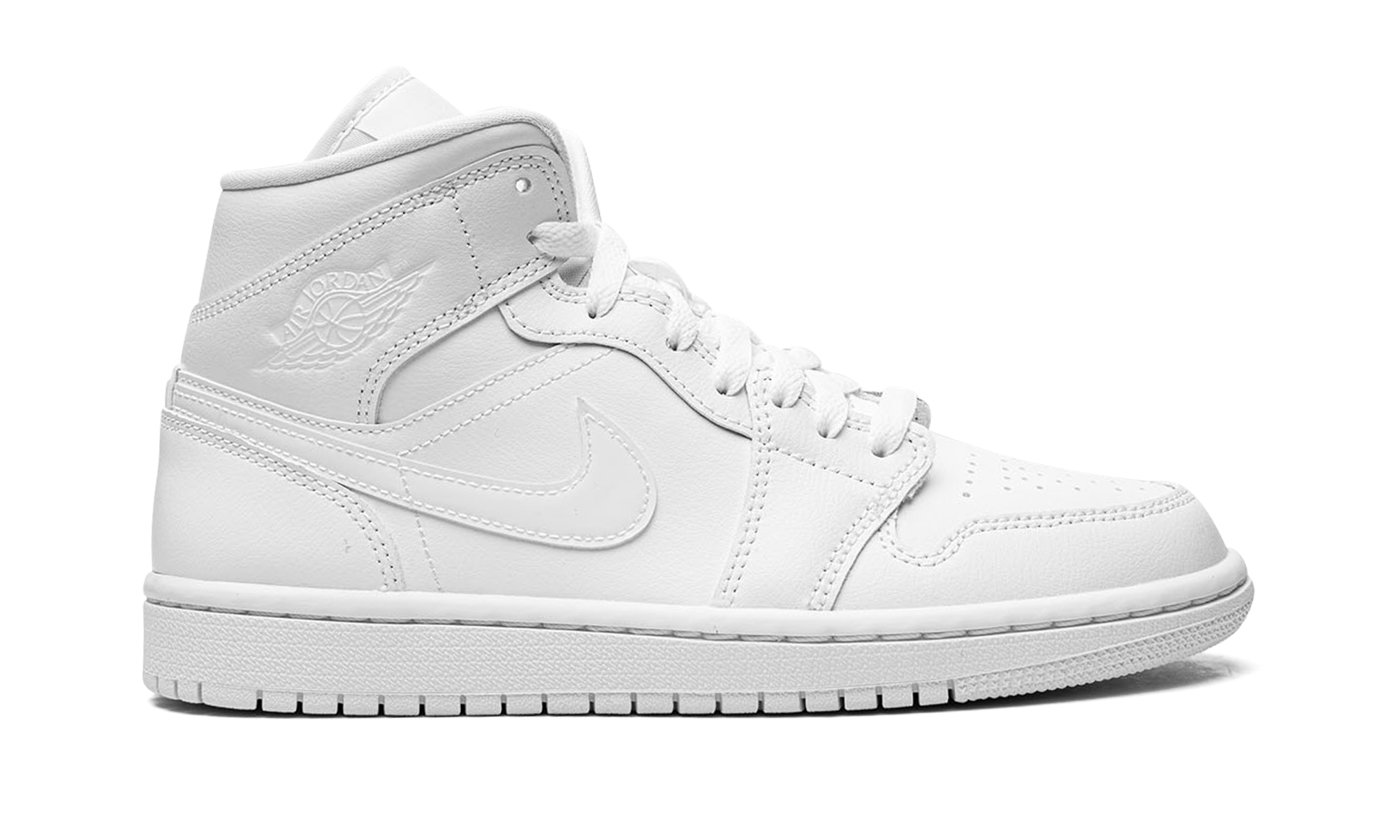 AJ 1 Mid Women "Triple White 2022"