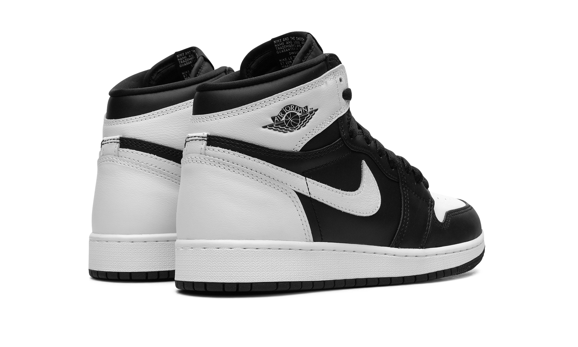 AJ 1 Retro High OG GS "Black/white/white"