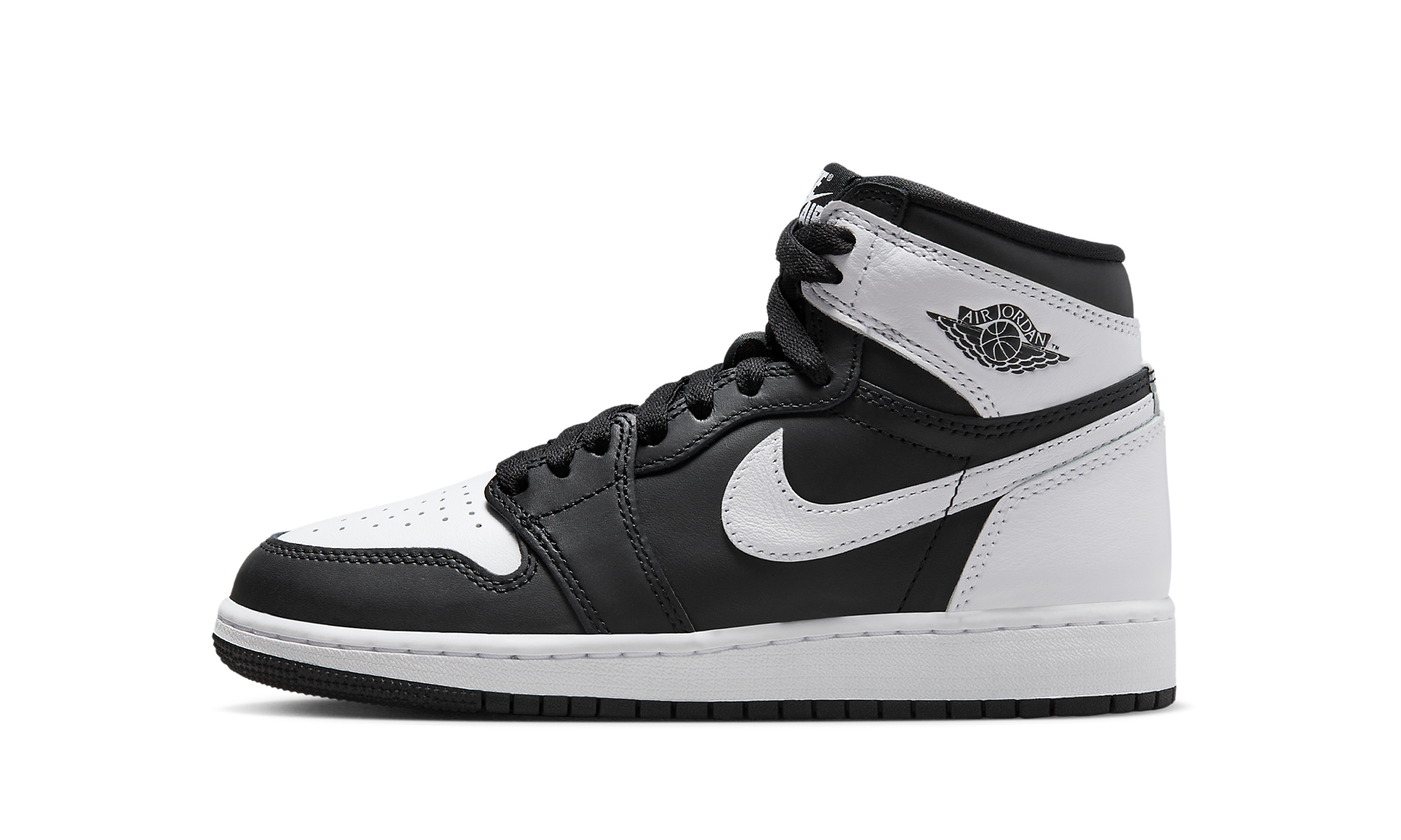 AJ 1 Retro High OG GS "Black/white/white"