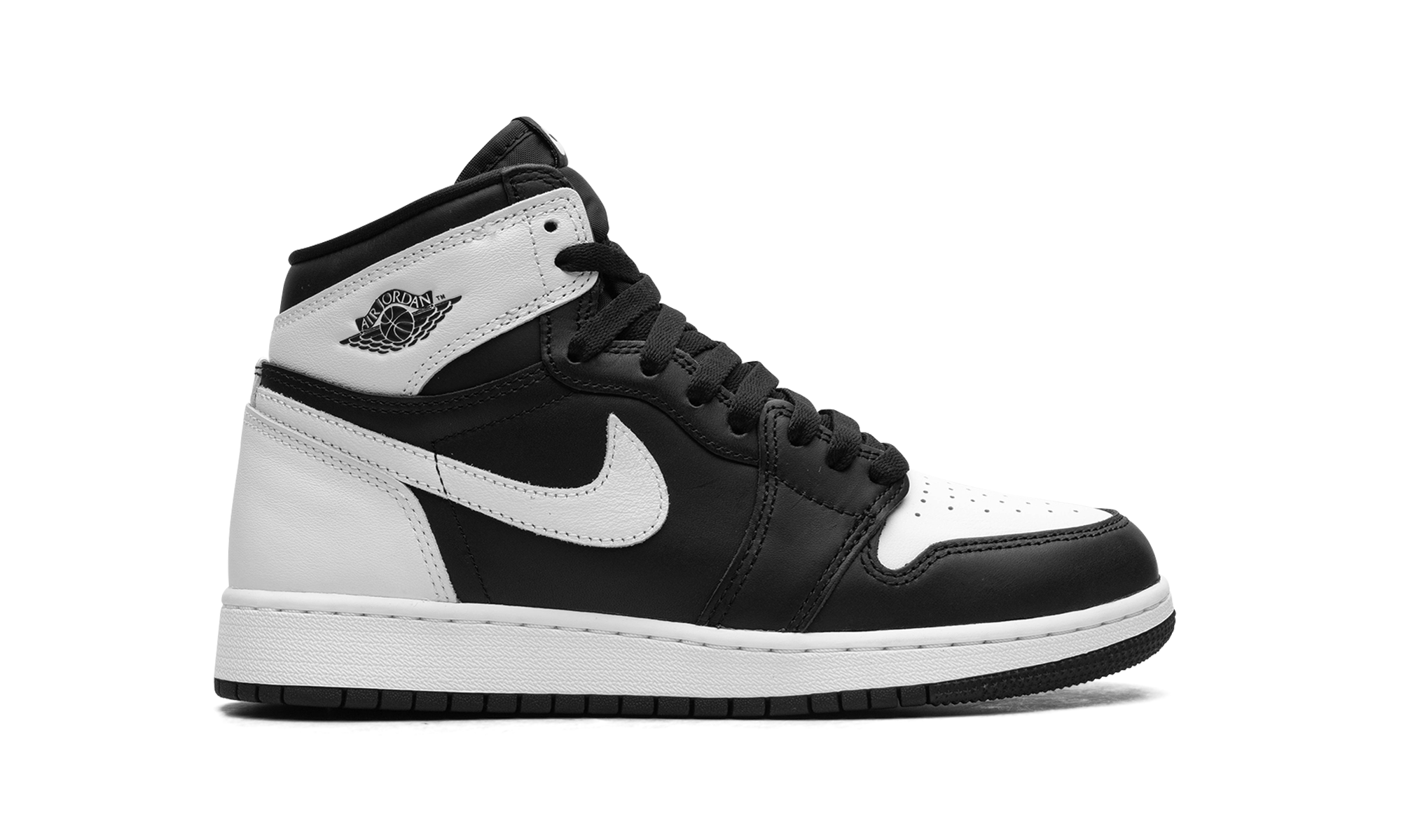 AJ 1 Retro High OG GS "Black/white/white"