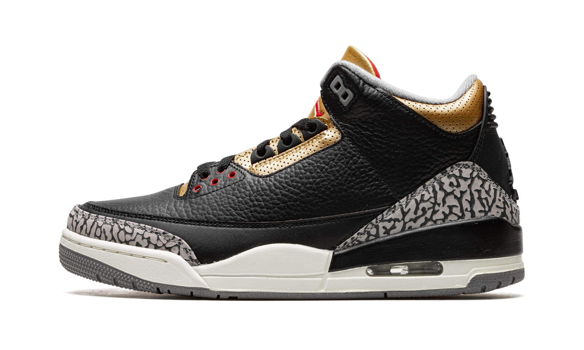 AJ 3 Women "Black Cement Gold"