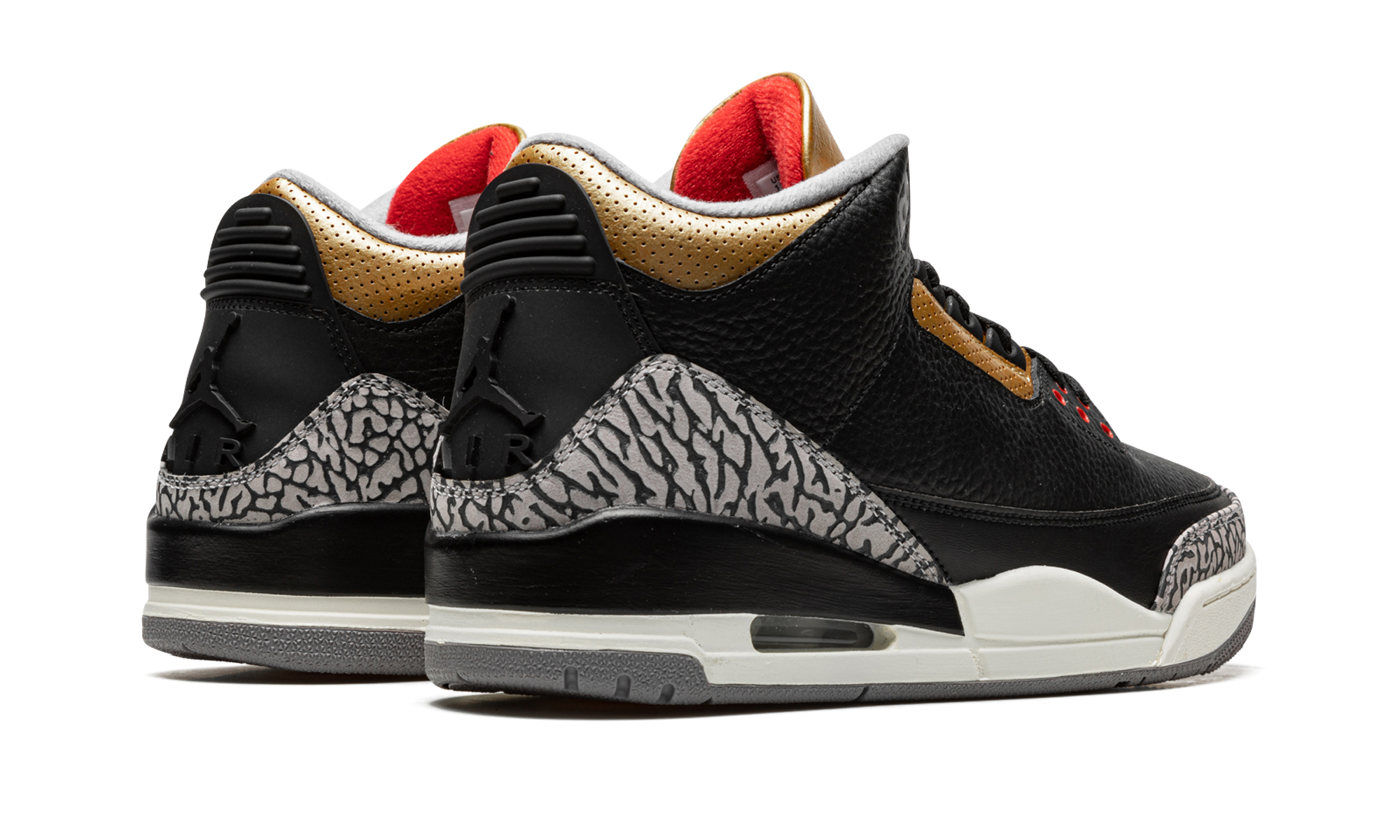 AJ 3 Women "Black Cement Gold"