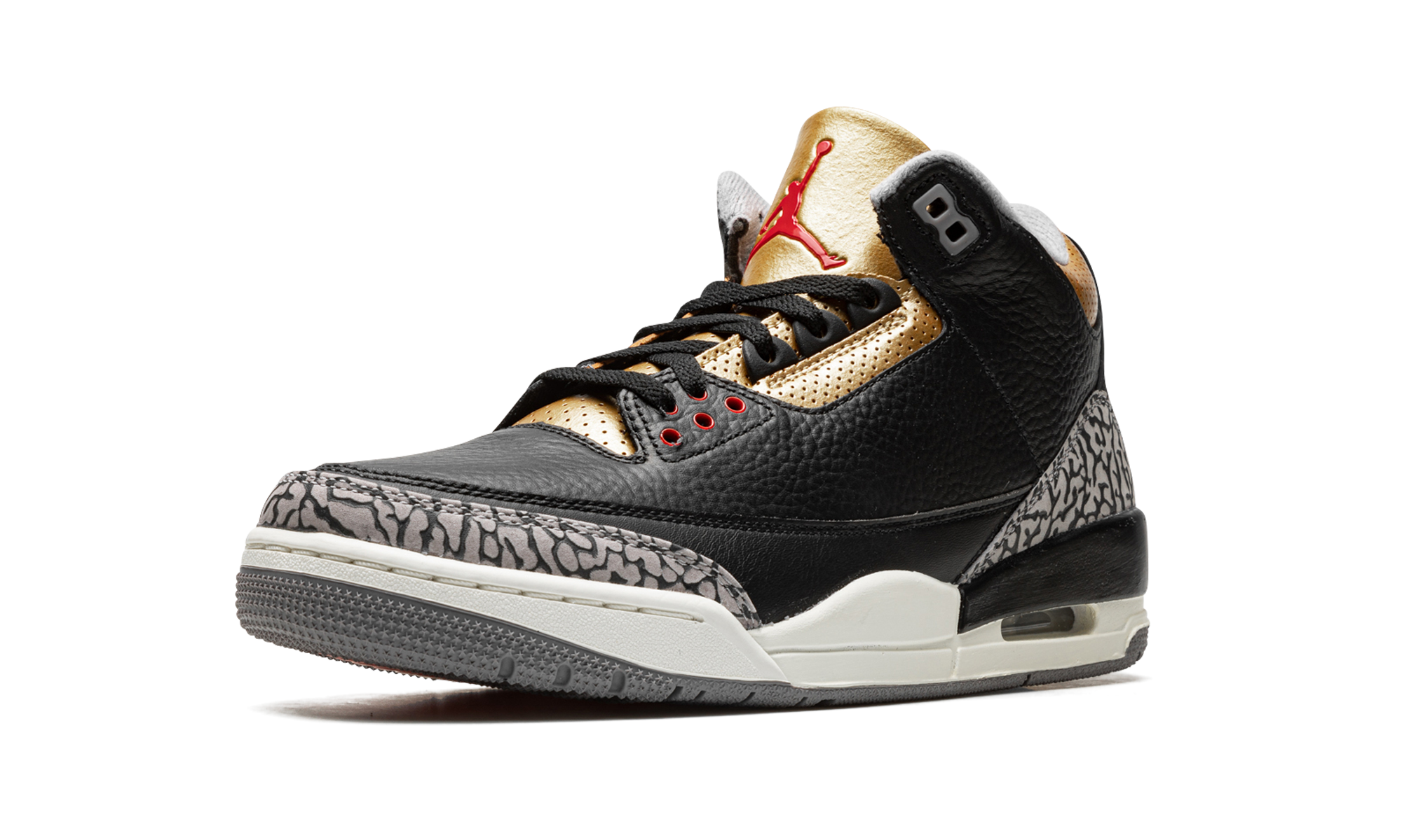 AJ 3 Women "Black Cement Gold"