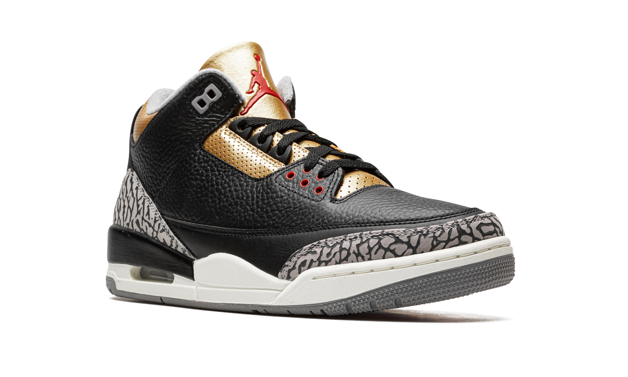 AJ 3 Women "Black Cement Gold"