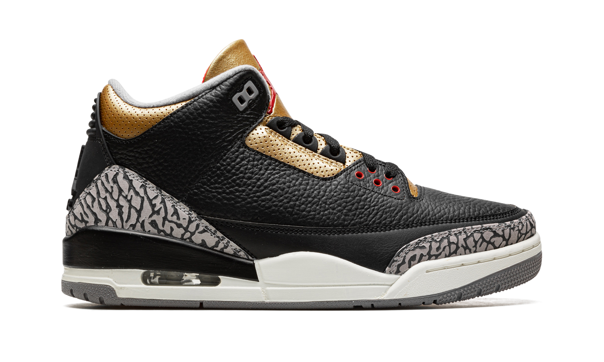AJ 3 Women "Black Cement Gold"