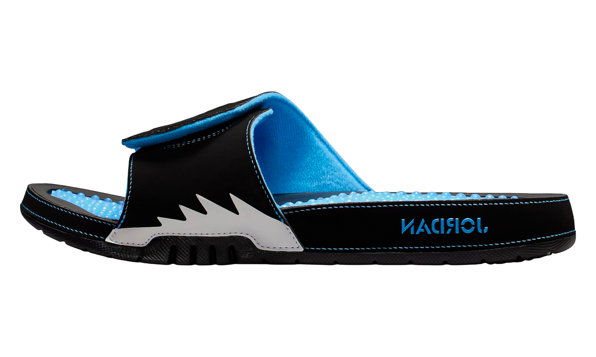 AJ Hydro 5 Slide "Black / White / University Blue"
