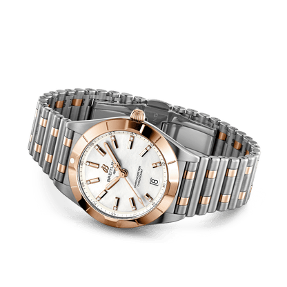 Breitling Chronomat 32, Stainless Steel, 18k Red Gold and 11 Diamonds, Ref# U77310101A2U1, Unworn 2024