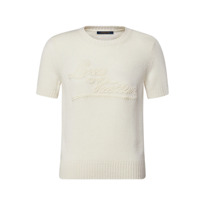 Women's Embroidered Signature Knit Top
