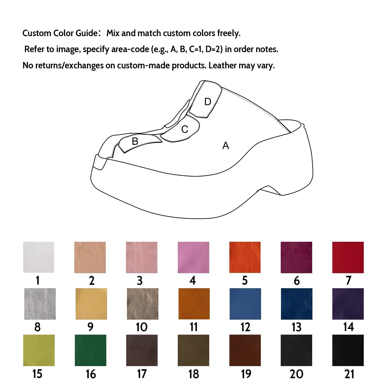 Custom Color 60mm Platform Slippers Leather Mules for Women Backless Loafers in Black