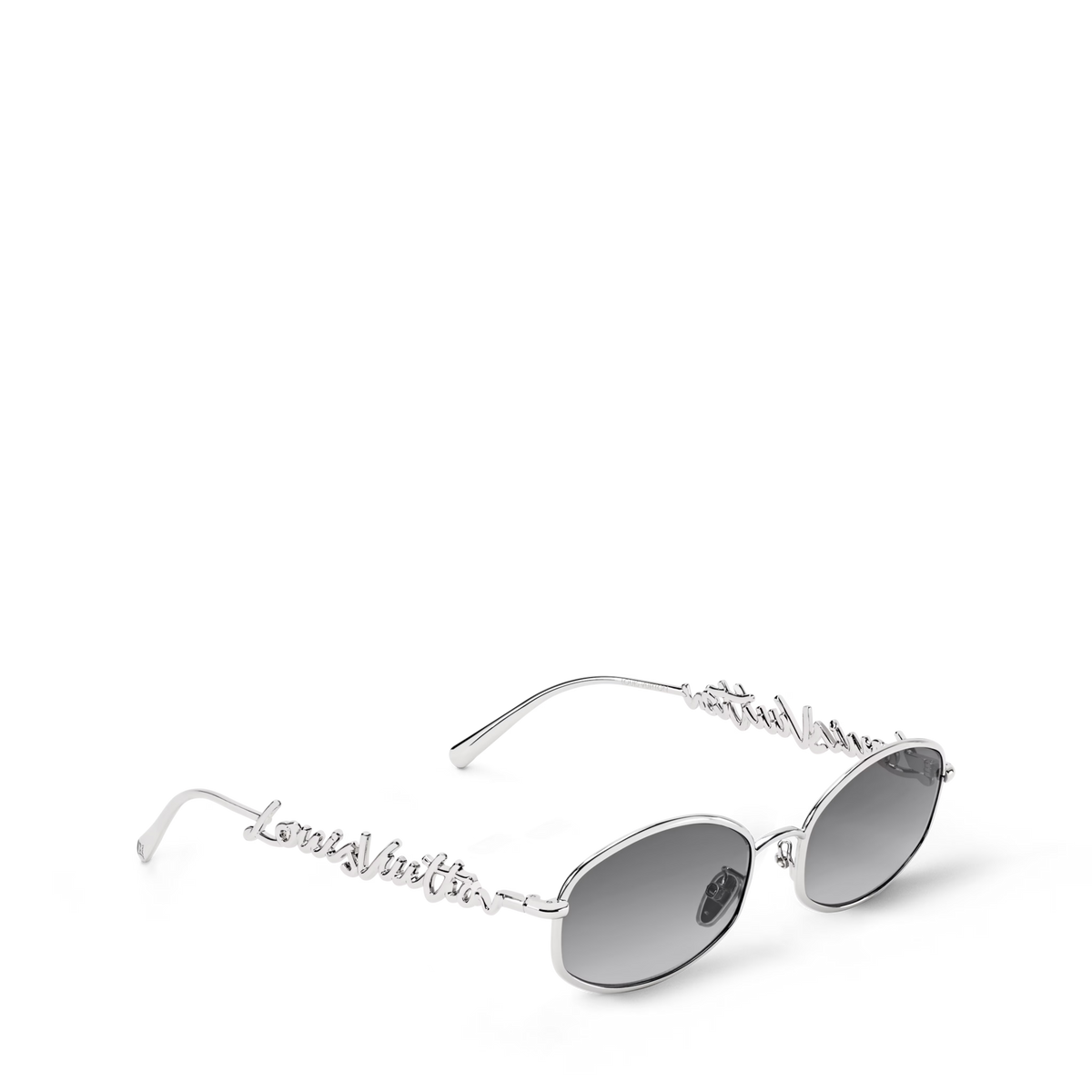 Women's Script Metal Round Sunglasses