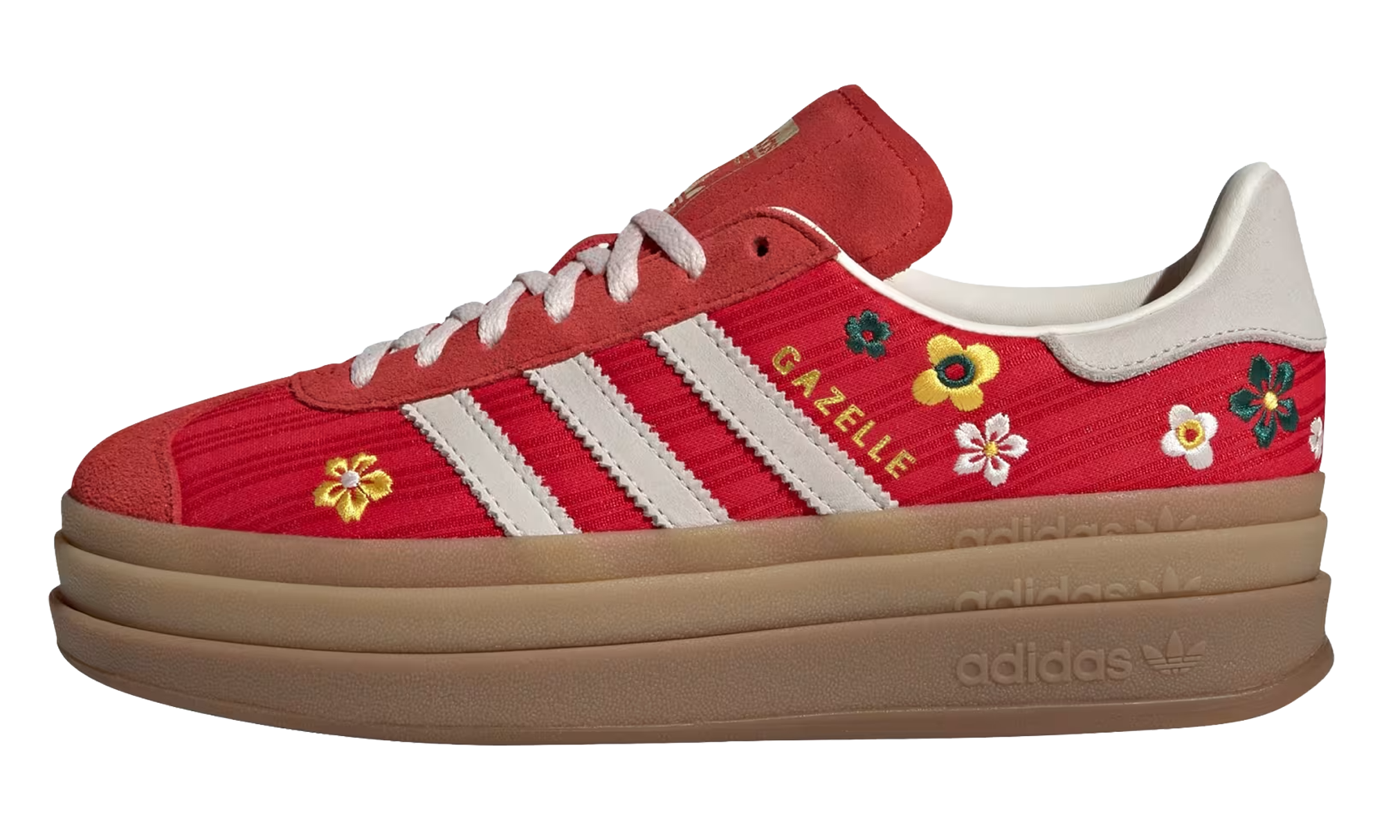 Gazelle Bold Women "Liberty London - Better Scarlet / Off White / Eqt Yellow"