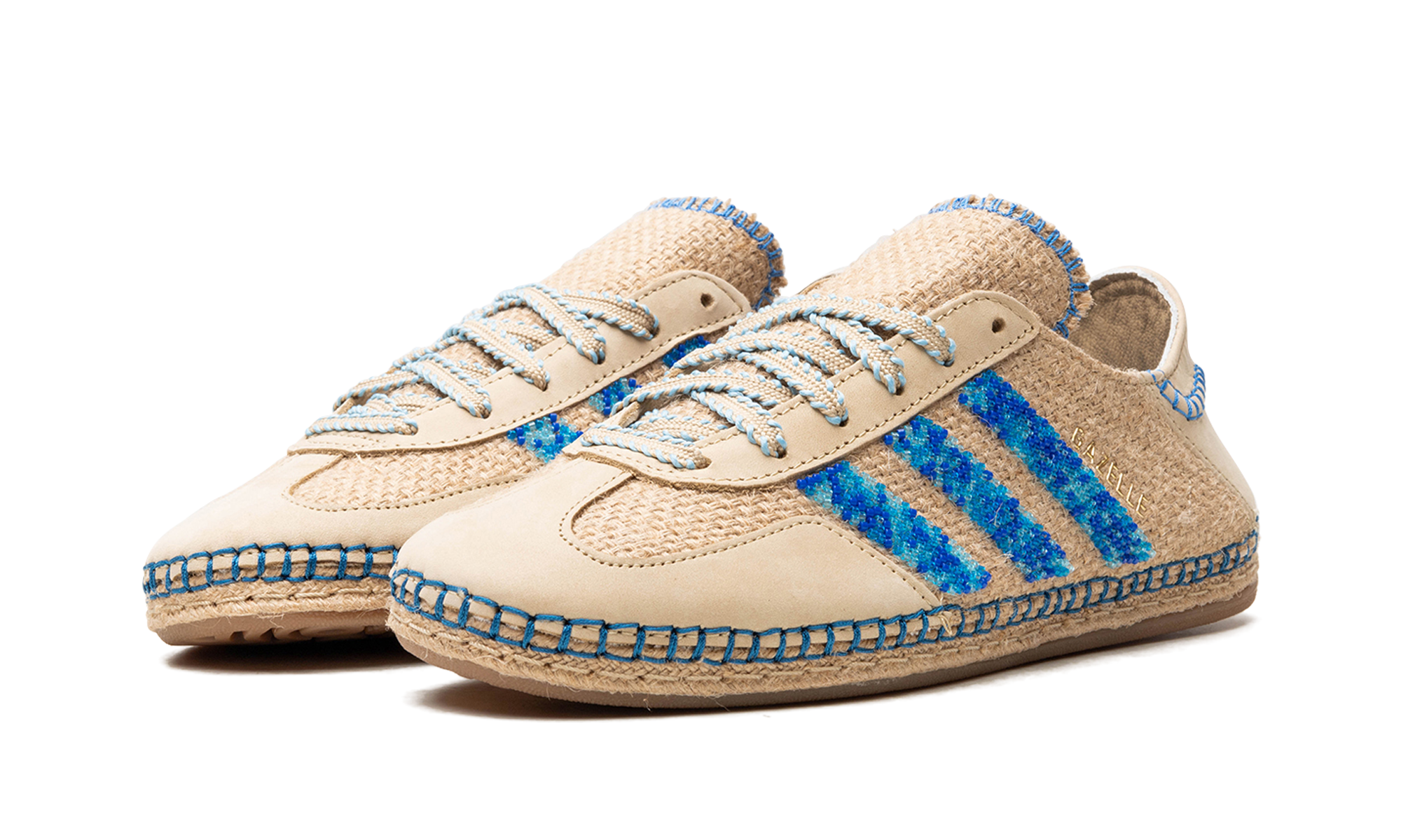 Gazelle "Clot - Linen Khaki / Light Blue"