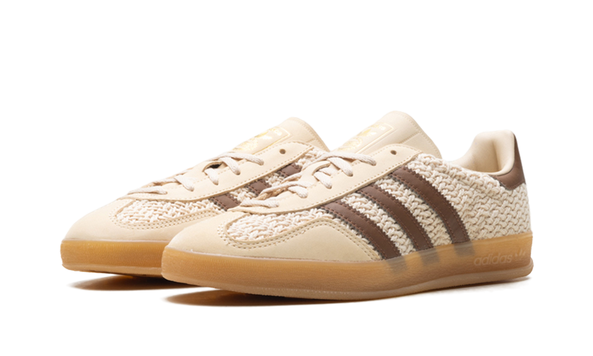 Gazelle Indoor "Cream/brown Knit"