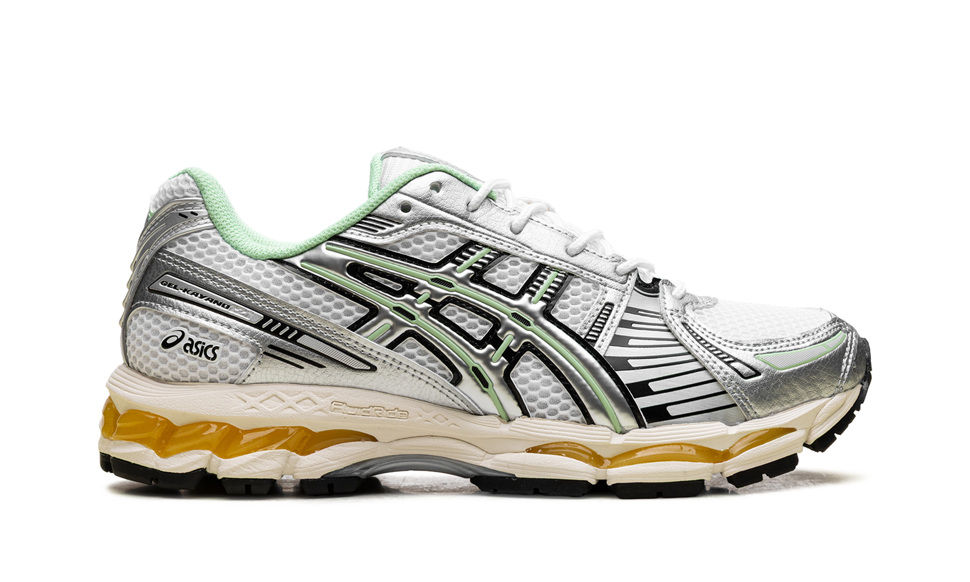 Gel-Kayano 12.1 "Silver Green Orange"