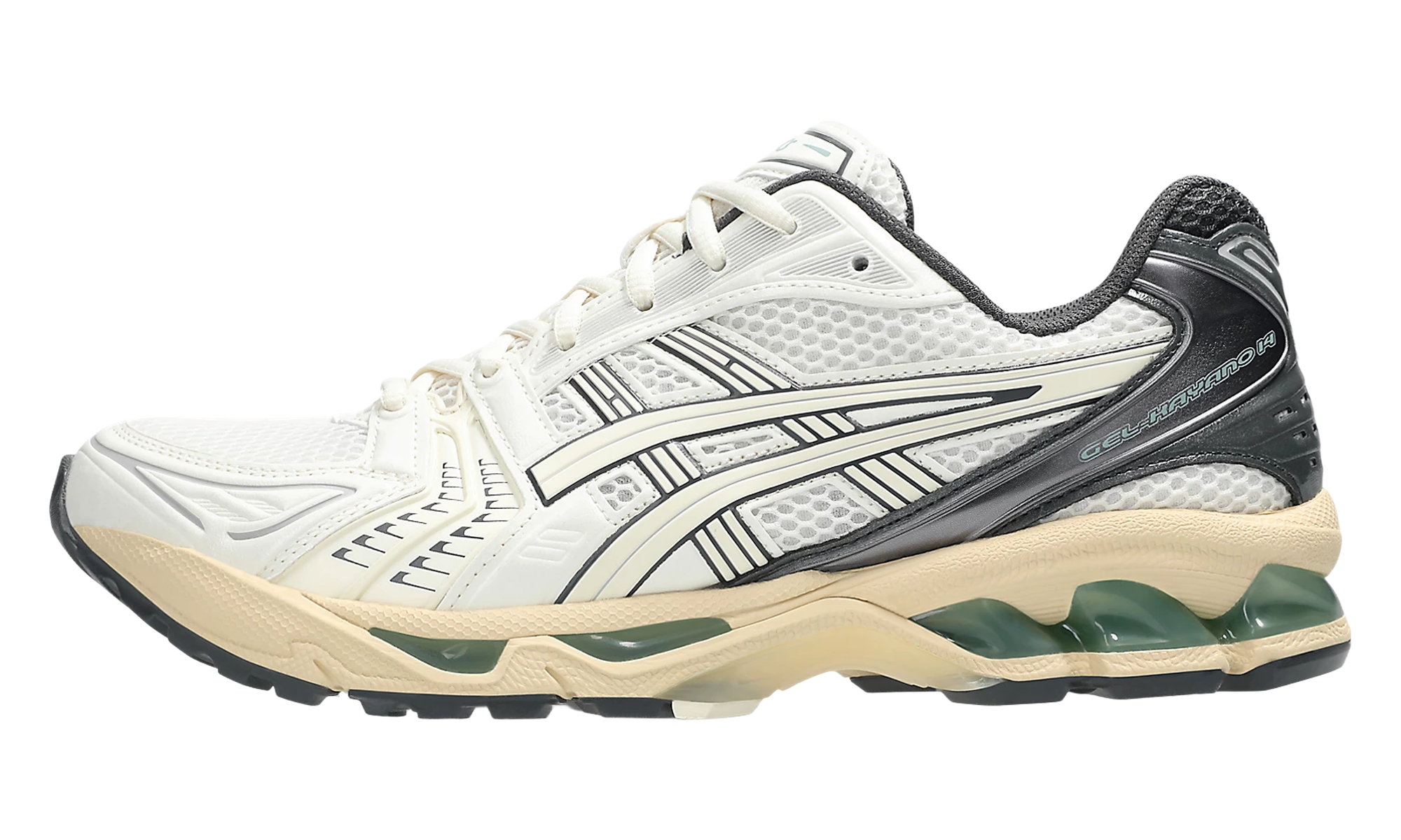 Gel-Kayano 14 "Cream Obsidian Grey"