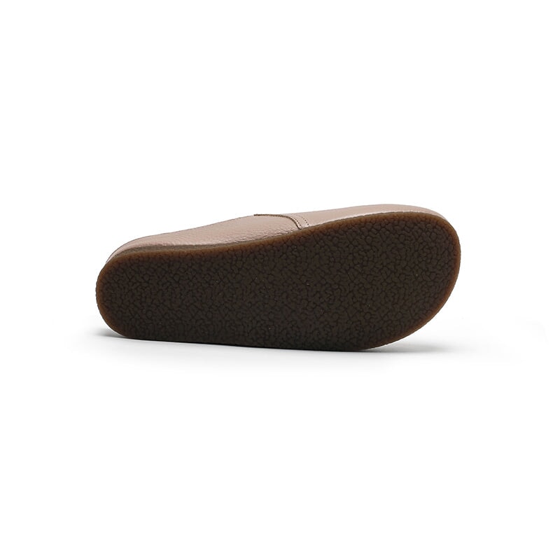 Handmade Lychee Grain Leather Slippers Soft Casual Comfort Mules in 6 Color