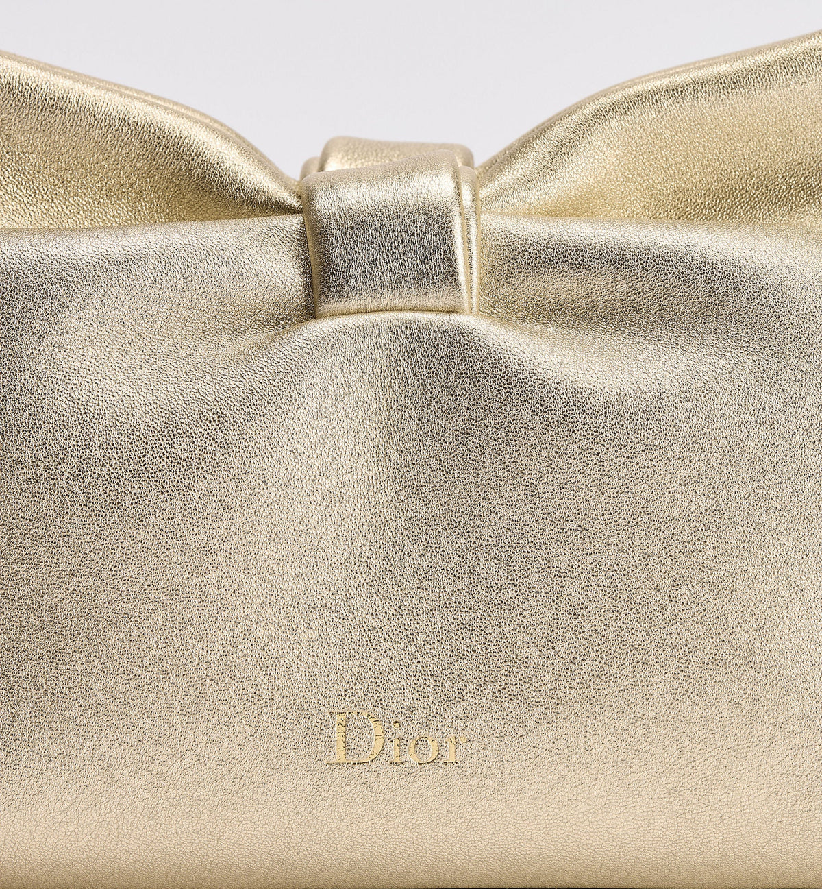 Women's Small Bow Bag With Mekong Laminated Lambskin And Chain Strap