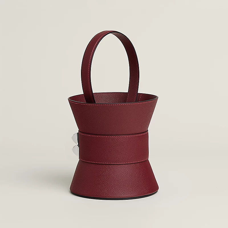 Women's Mini Medor Bag With Epsom Calfskin And Palladium Plated Hardware