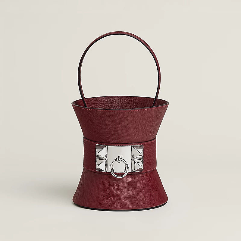 Women's Mini Medor Bag With Epsom Calfskin And Palladium Plated Hardware