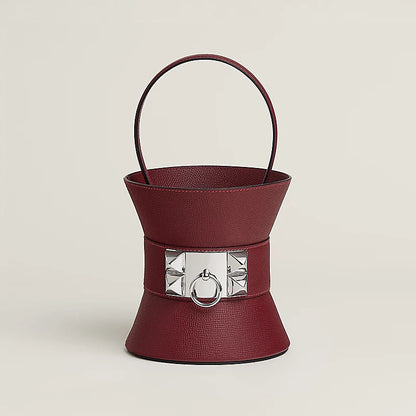 Women's Mini Medor Bag With Epsom Calfskin And Palladium Plated Hardware