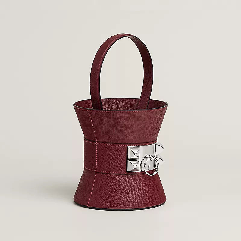 Women's Mini Medor Bag With Epsom Calfskin And Palladium Plated Hardware