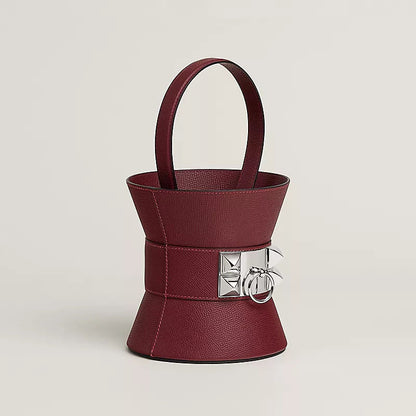Women's Mini Medor Bag With Epsom Calfskin And Palladium Plated Hardware