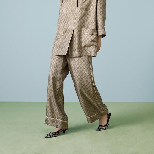 Women's Supreme Print Silk Pants