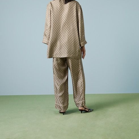 Women's Supreme Print Silk Pants