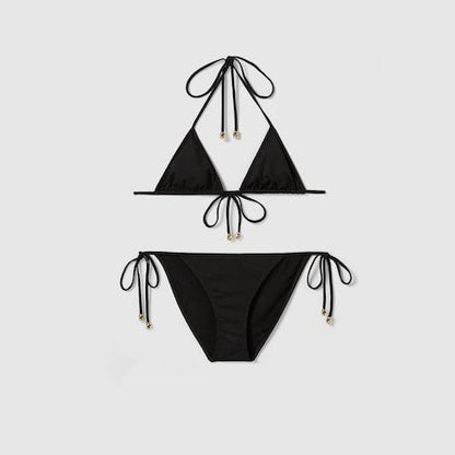 Women's Sparkling Jersey Halterneck Bikini