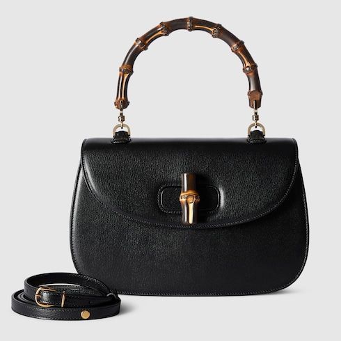 Women's Medium Bamboo 1947 Bag With Soft Grainy Leather And Click Closure