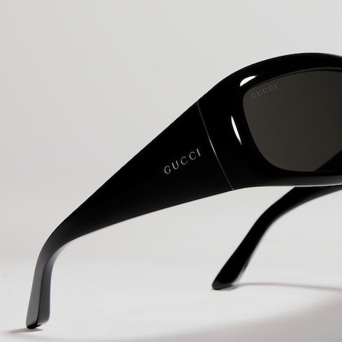 Men's Rectangular Acetate Sunglasses