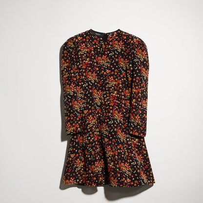 Women's Printed Silk Mini Dress