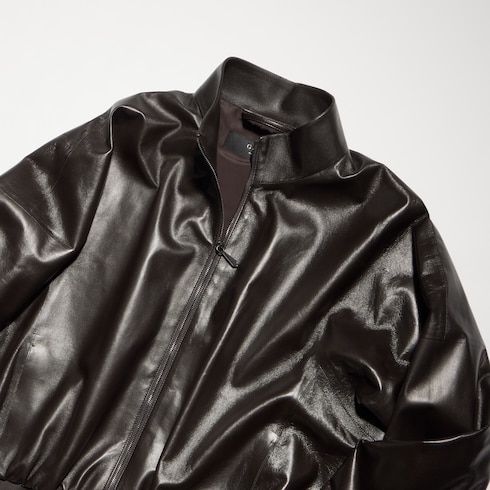 Women's Soft Nappa Leather Bomber Jacket